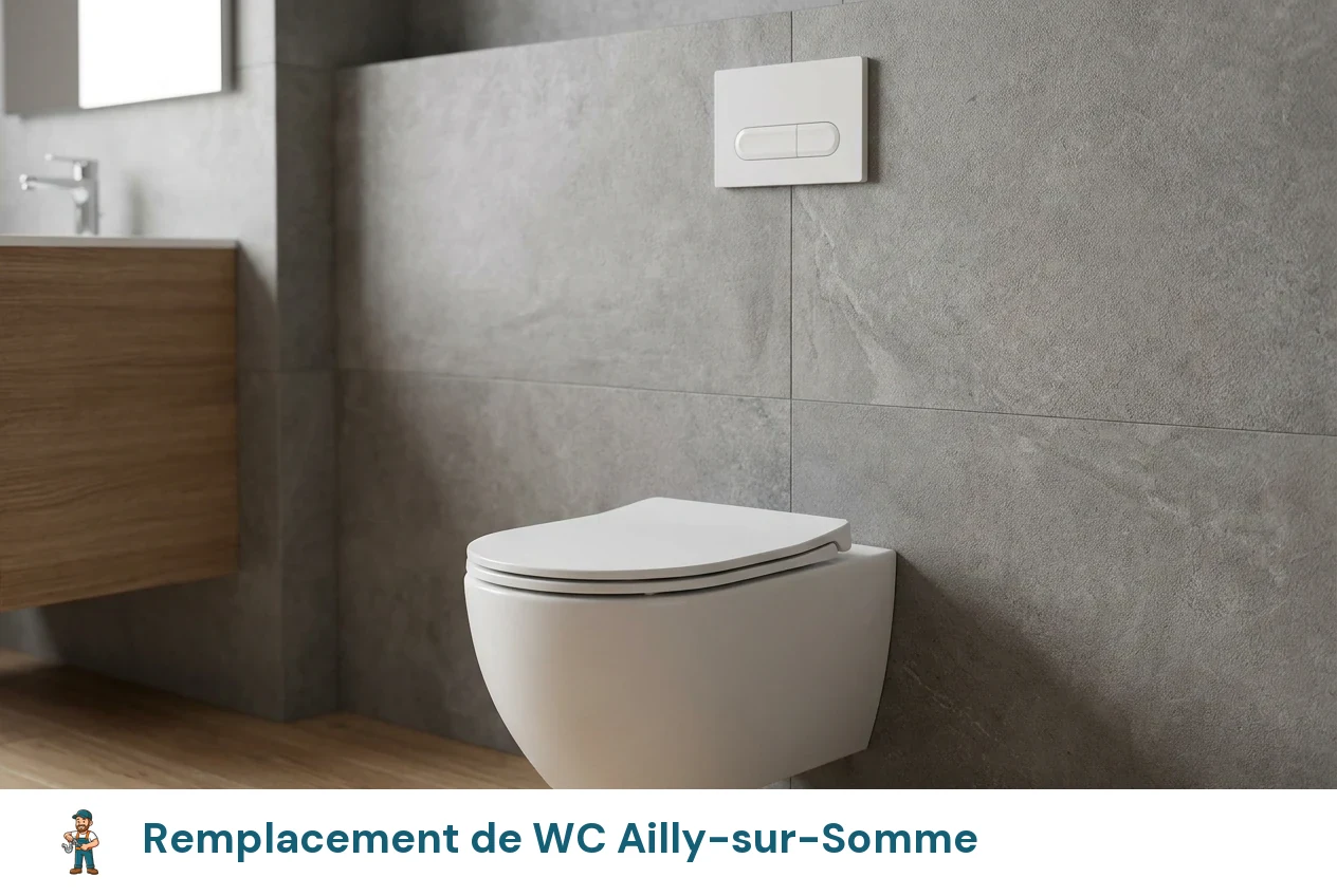 Remplacement de WC à Ailly-sur-Somme