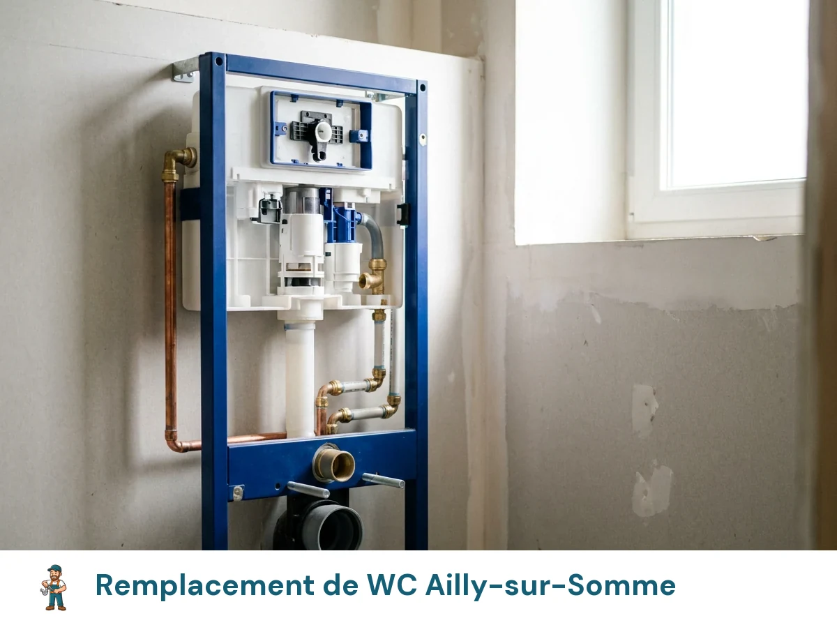Remplacement de WC à Ailly-sur-Somme